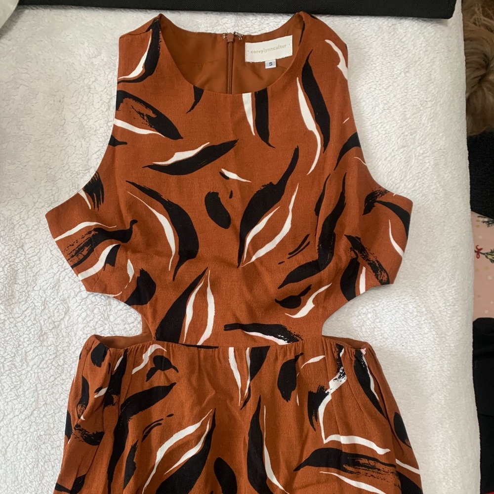 Mid length Anthropologie cut out dress